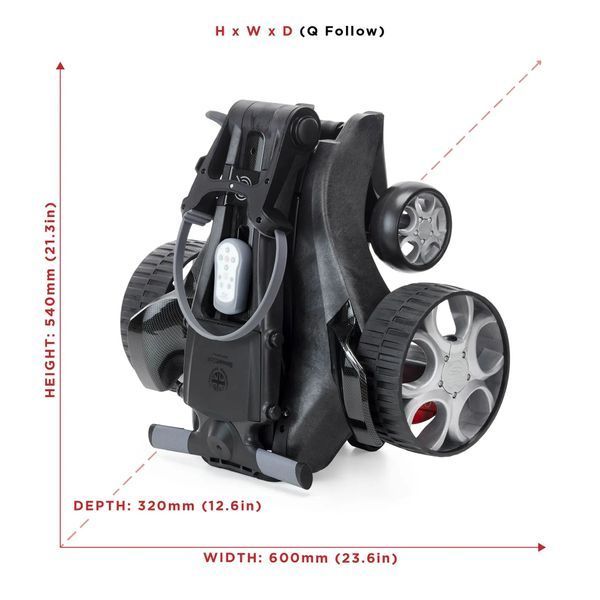 Електричний візок для гольфу STEWART Q Follow Carbon Range raw QF-EC-CUSTOM-12-UK/EU фото