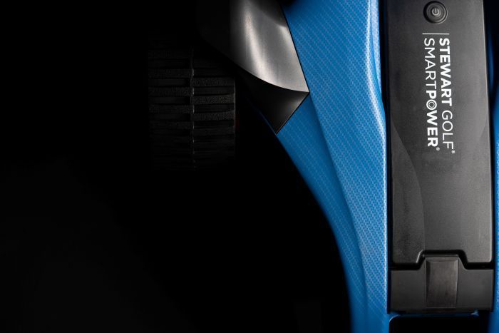 Електричний візок для гольфу STEWART Q Follow Carbon Range blue QF-EC-CUSTOM-14-UK/EU фото