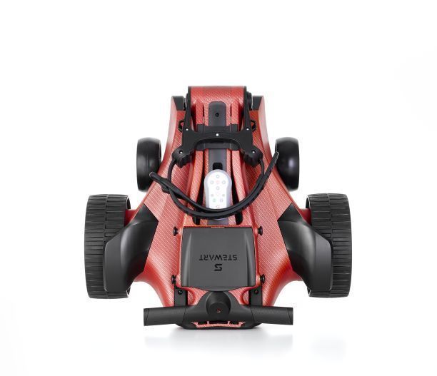 Електричний візок для гольфу STEWART Q Follow Carbon Range red QF-EC-CUSTOM-13-UK/EU фото
