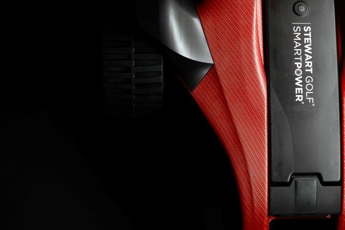 Електричний візок для гольфу STEWART Q Follow Carbon Range red QF-EC-CUSTOM-13-UK/EU фото