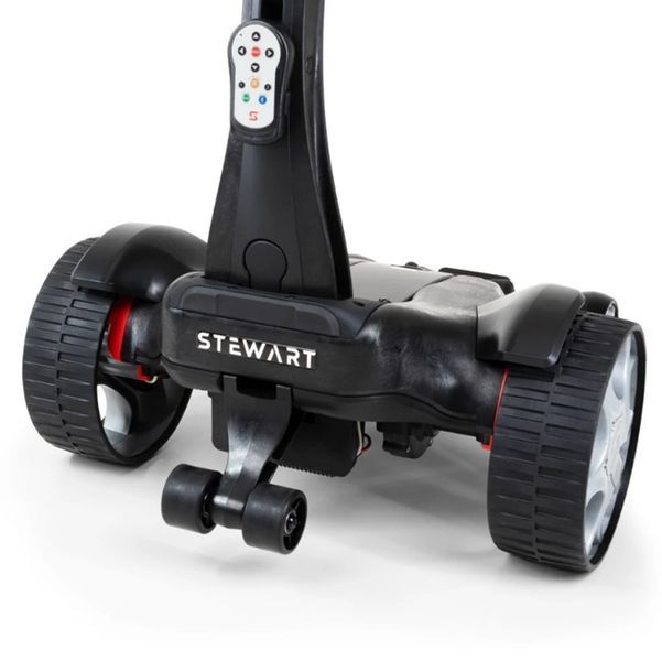 Електричний візок для гольфу STEWART Q Follow black 36 лунок QF-CUSTOM-02-UK/EU фото